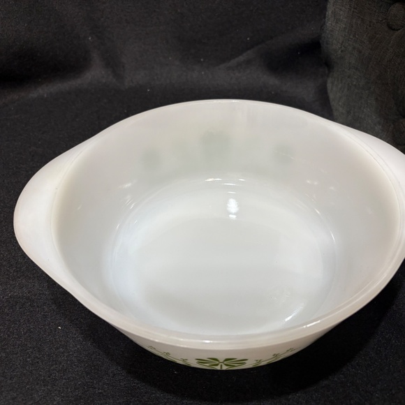 Vintage Glasbake Green Daisy 2 QT Casserole Baking Dish #J514 - Picture 3 of 6